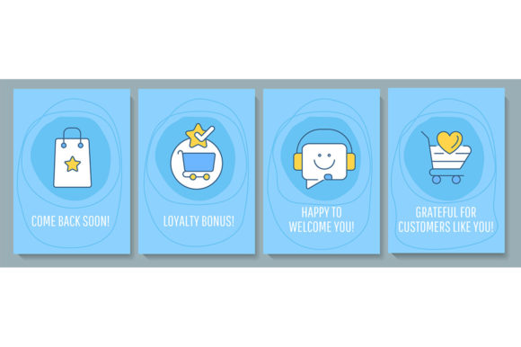 Enhancing Client Retention with Customer Greeting Cards and Color Icons