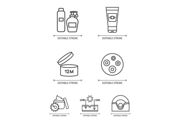 Enhancing Your Skin Care Projects with the Skin Care Black Glyph Icon Set