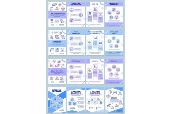 Lifelong Learning Brochure Template Set: Your Key to Engaging and Informative Presentations