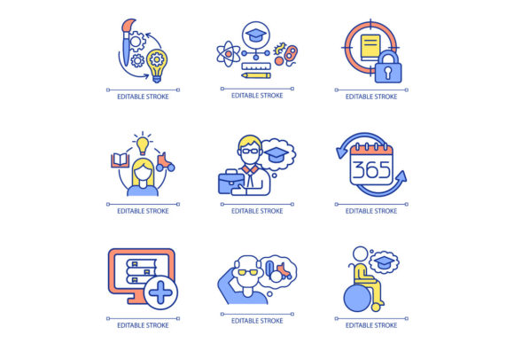 Lifelong Learning Icons: Creative and Versatile