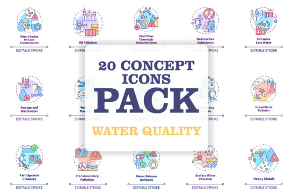 Understanding Water Quality Concept Icons: A Comprehensive Guide